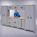 Datona Werkplaatsinrichting met twee werkplaatskasten en, Doe-het-zelf en Verbouw, Werkbanken, Ophalen of Verzenden, Nieuw