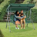 Hollywood Schommelstoel , schommelbank - 3 zits - Groen, Tuin en Terras, Tuinstoelen, Verzenden, Nieuw