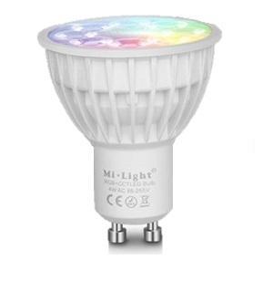 LED spot RGB + CCT - 4W GU10 - FUT103 Mi-light 2.0, Huis en Inrichting, Lampen | Losse lampen, Led-lamp, Nieuw, Minder dan 30 watt