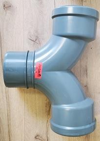 flexibel stroom T-stuk 87,5gr.zonder integr.zetttingsmof 125, Doe-het-zelf en Verbouw, Buizen en Afvoer, Ophalen of Verzenden