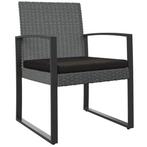 Tuinstoelen Rattan Donkergrijs - retourdeal - 35% korting!, Ophalen of Verzenden, Nieuw, Rotan
