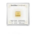 Geiger 1 gram goudbaar - (met certificaat), Postzegels en Munten, Edelmetalen en Baren, Goud, Verzenden