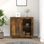 vidaXL Dressoir 80x40x75 cm gerookt eikenkleurig, Huis en Inrichting, Kasten | Dressoirs, Verzenden, Nieuw, 50 tot 100 cm, 25 tot 50 cm