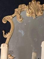 Wandkandelaar - Brons, Messing - Set oude spiegelwandlampen