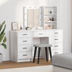 vidaXL Plafondtafel met lade 3 pcs Wit 40 x 41 x 135 cm, Huis en Inrichting, Verzenden, Nieuw