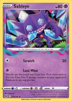 Sableye 070/196 Holo Lost Origin, Hobby en Vrije tijd, Ophalen of Verzenden, Nieuw, Losse kaart, Foil