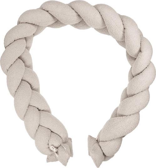 MamaLoes Teddy Boucle Naturel 210 cm Braided Bedbumper, Kinderen en Baby's, Kinderkamer | Beddengoed, Nieuw, Verzenden