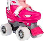Nijdam Rolschaatsen Verstelbaar - Feather Drops - Roze -, Verzenden, Zo goed als nieuw