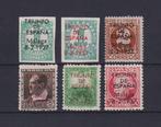 Spanje 1936 - Lokale emissies - Málaga - volledige serie -, Gestempeld