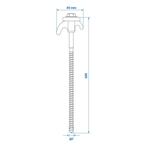 ProPlus Schroefbare metalen tentharing - 20 cm - verzinkt..., Caravans en Kamperen, Ophalen of Verzenden, Nieuw