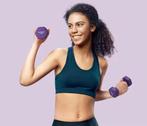 Set van 2 Neopreen Dumbbells 1 kg – Hexagonale Antislip Halt, Verzenden, Nieuw
