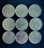 België. 500 Francs Lot of 9 coins (Zonder minimumprijs)