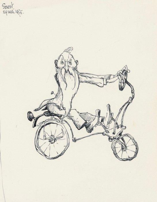 Dulieu, Jean - 1 originele pentekening - Paulus de, Boeken, Stripboeken