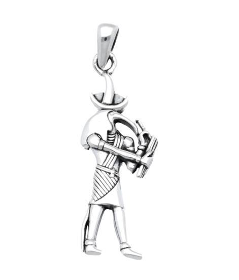 Zilveren Egyptische God Toth kettinghanger, Sieraden, Tassen en Uiterlijk, Kettinghangers, Verzenden
