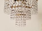 Plafondlamp - Glas, Messing - gelaagde kroonluchter, Antiek en Kunst, Antiek | Lampen