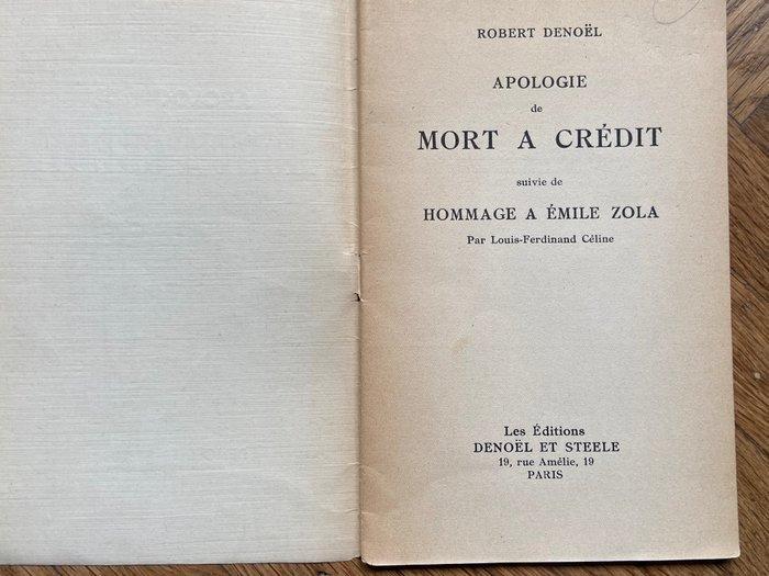 [Céline] Robert Denoël - Apologie de Mort à crédit / suivi, Antiek en Kunst, Antiek | Boeken en Bijbels