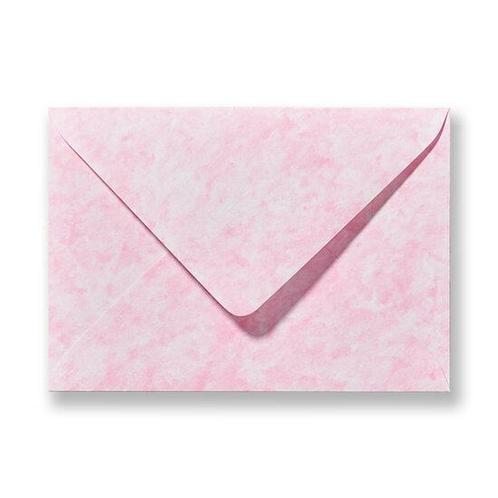 Envelop 12 x 18 cm Marmer Roze, Hobby en Vrije tijd, Kaarten | Zelf maken, Verzenden