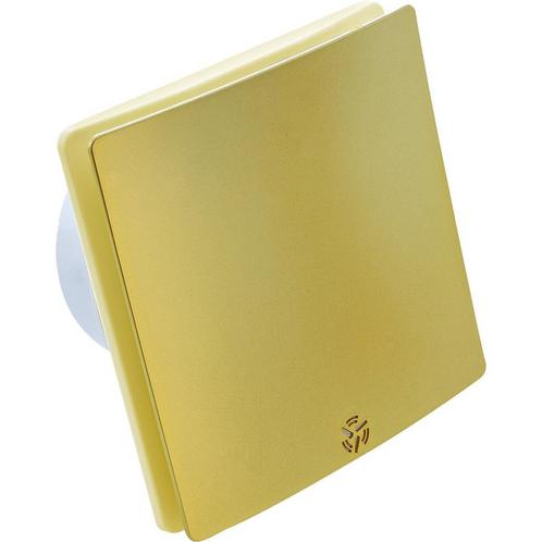 Badkamerventilator - Flixo - Ø100mm - Goud, Doe-het-zelf en Verbouw, Ventilatie en Afzuiging, Ventilator, Nieuw, Ophalen of Verzenden