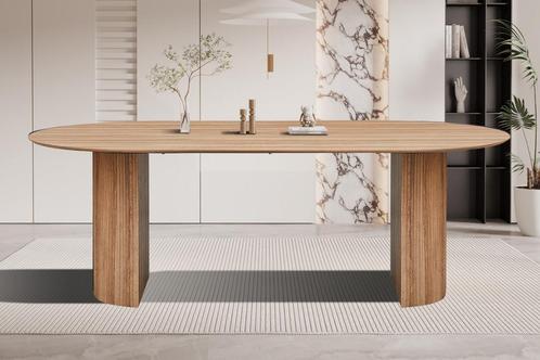 Lagos eettafel ovaal, kleur oude eik (nieuw, outlet), Huis en Inrichting, Tafels | Eettafels, Nieuw, Overige materialen