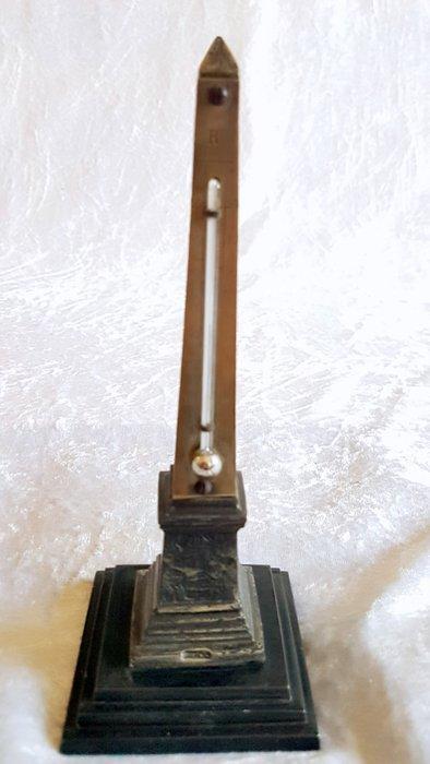 Thermometer - Gietijzer, Obelisk, Antiek en Kunst, Antiek | Overige Antiek