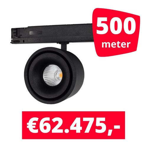 *TIP* LED Railverlichting Ultimo Zwart 500 spots + 500M, Zakelijke goederen, Kantoor en Winkelinrichting | Winkel en Inventaris