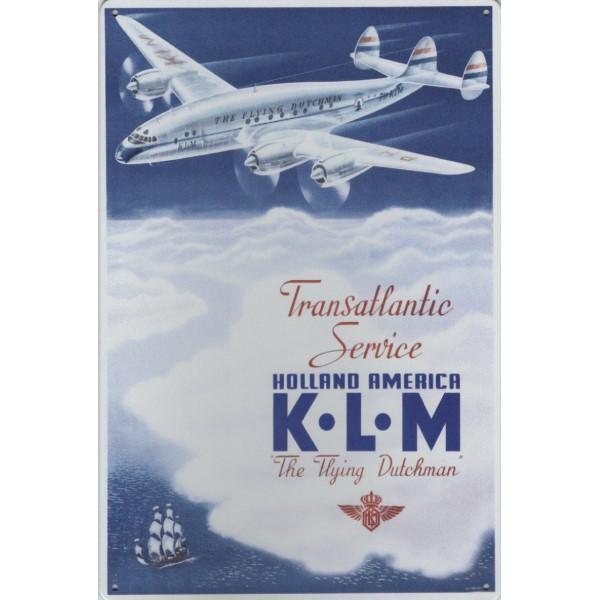 Wandbord - KLM Transatlantic Service The Flying Dutchman, Huis en Inrichting, Woonaccessoires | Wanddecoraties, Nieuw, Ophalen of Verzenden
