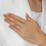 Ring - 14 karaat Geel goud - 0.90ct. tw. Opaal, Nieuw