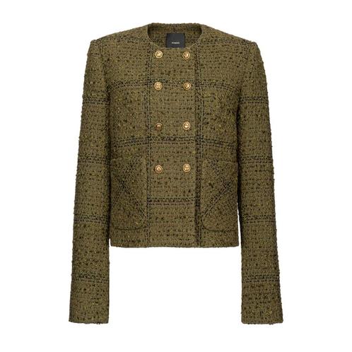 Pinko • groene geruite blazer • 38 (IT44), Kleding | Dames, Truien en Vesten, Groen, Nieuw, Maat 38/40 (M), Verzenden