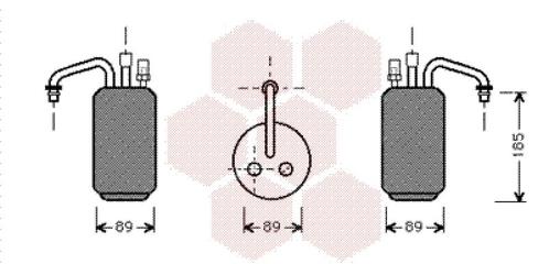 AIRCO DROGER VOOR FORD MERCURY COUGAR 1999-2002 1124229, Auto-onderdelen, Airco en Verwarming, Nieuw, Ophalen of Verzenden
