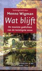 Wat blijft / Ooievaar 9789057136177 Menno Wigman, Boeken, Verzenden, Gelezen, Menno Wigman