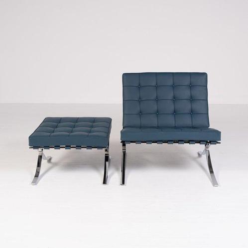 Knoll - Ludwig Mies van der Rohe - Loungestoel met, Antiek en Kunst, Antiek | Meubels | Stoelen en Banken