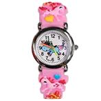 Fako® - Kinderhorloge - 3D - Eenhoorn Starlight – Roze, Nieuw, Verzenden