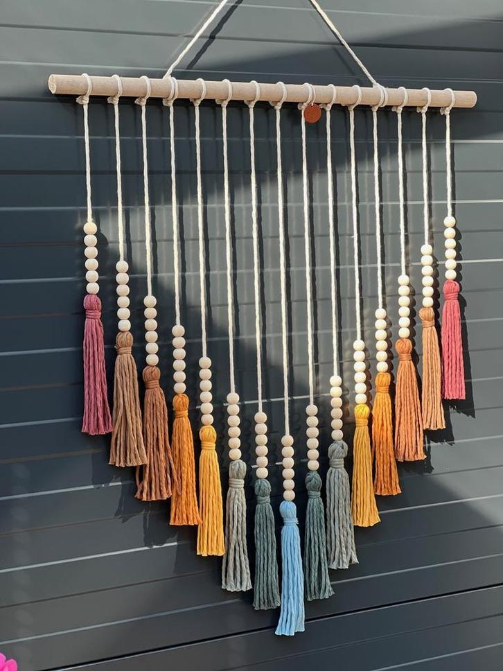 Macramé Wandhanger Melodi van Kleuren, Huis en Inrichting, Woonaccessoires | Overige, Nieuw, Ophalen of Verzenden