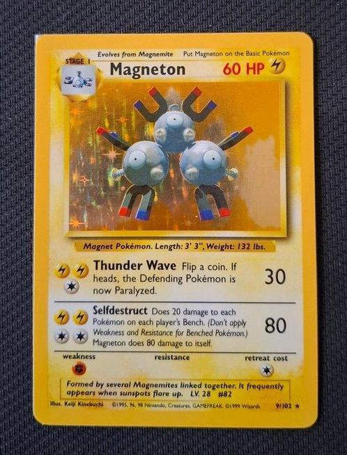 WOTC Pokémon - 4 Card - Magneton holo base set, Lapras holo, Hobby en Vrije tijd, Verzamelkaartspellen | Pokémon