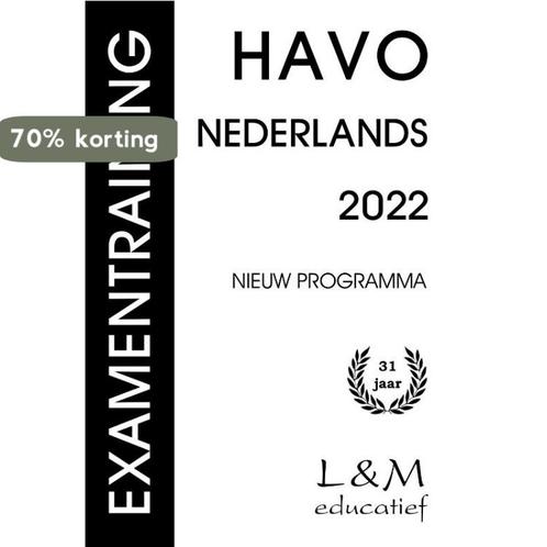 Examentraining Havo Nederlands 2022 9789054894377, Boeken, Schoolboeken, Gelezen, Verzenden