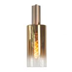 Glazen lampenkap Semi Goud Glas | Langwerpig | Ø12cm, Huis en Inrichting, Lampen | Lampenkappen, Overige kleuren, Rond, Nieuw