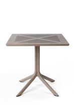 Nardi tuintafel Clip X80 glasvezel - Tortora, Tuin en Terras, Ophalen of Verzenden, Nieuw