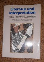 Literatur und Interpretation 9789001314958 H.J.A. Fett, Boeken, Taal | Duits, Verzenden, Gelezen, H.J.A. Fett