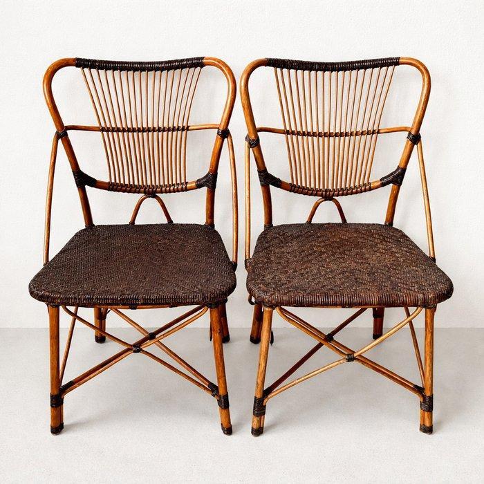 Yuzuru Yamakawa - Stoel (2) - CD 671 - Rattan, Bamboe -, Antiek en Kunst, Antiek | Meubels | Stoelen en Banken