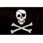 Piraten vlag doodshoofd / doodskop, Nieuw, Verzenden