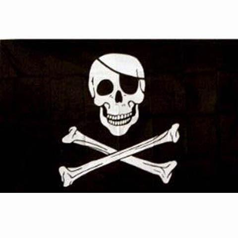 Piraten vlag doodshoofd / doodskop, Diversen, Vlaggen en Wimpels, Verzenden