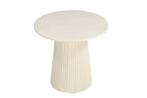 Salontafel Patrice – Rond 50 cm | Crème Wit Mangohout, Ophalen, Nieuw