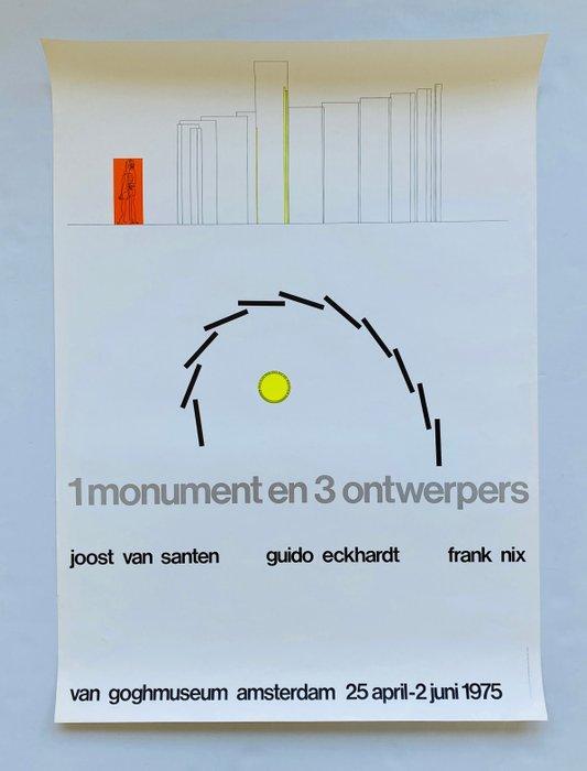 Joost van Zanten - Lay-out: Han de Vries - 1 monument en 3, Antiek en Kunst, Kunst | Tekeningen en Foto's