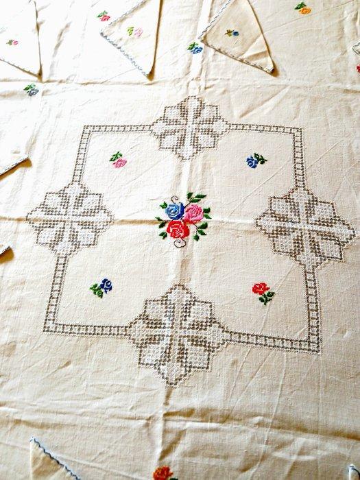 Tafelkleed - 104 cm - 104 cm, Antiek en Kunst, Antiek | Kleden en Textiel