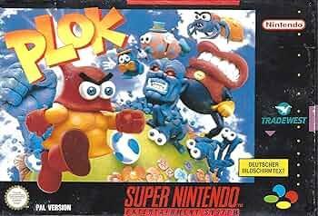 Plok (Losse Cassette) (SNES Games), Spelcomputers en Games, Games | Nintendo Super NES, Zo goed als nieuw, Ophalen of Verzenden