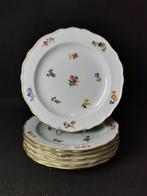 Meissen - Fiori sparsi dipinto a mano - 6 piatti (D.21,5cm)