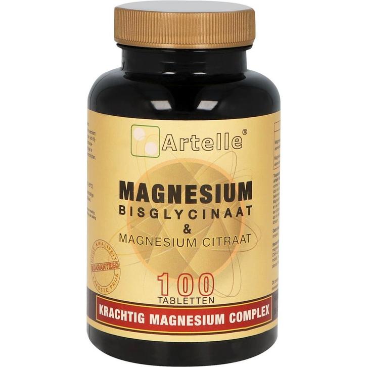 Artelle Magnesium Bisglycinaat & Magnesium Citraat - 100, Sport en Fitness, Gezondheidsproducten en Wellness, Verzenden
