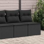 vidaXL 2-delige Loungeset met kussens poly rattan acacia, Tuin en Terras, Verzenden, Nieuw, Rotan, Loungeset