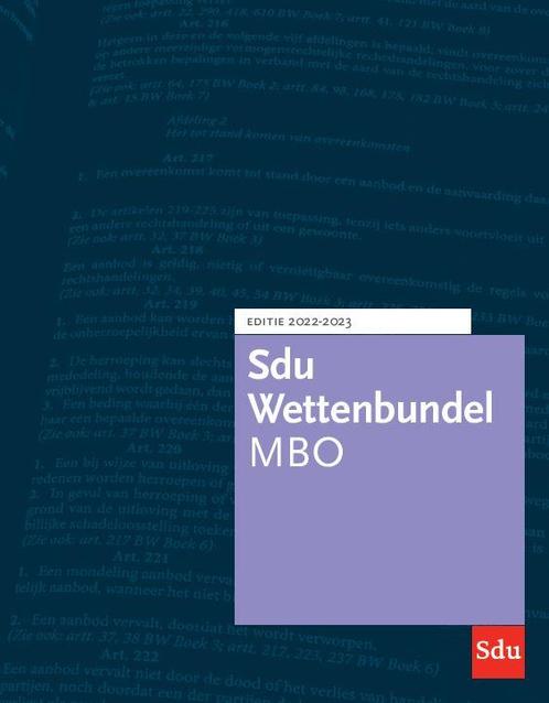 SDU Wettenbundel 9789012408110, Boeken, Studieboeken en Cursussen, Zo goed als nieuw, Verzenden