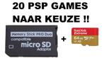 20 top-titels naar keuze voor je PSP op SD card., Spelcomputers en Games, Nieuw